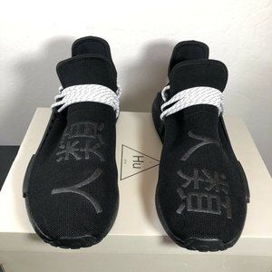 Adidas NMD Hu Pharrell Human Race 2020 Triple Black GY0093 Men’s Size 12